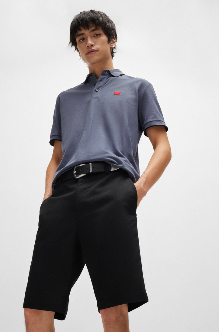 Hugo Regular-fit shorts with slim leg and buttoned pockets