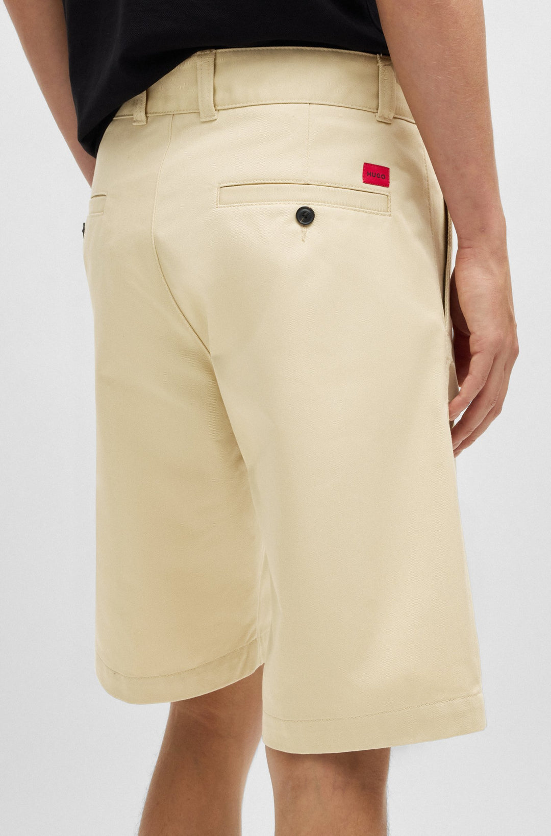 Hugo Regular-fit shorts with slim leg and buttoned pockets
