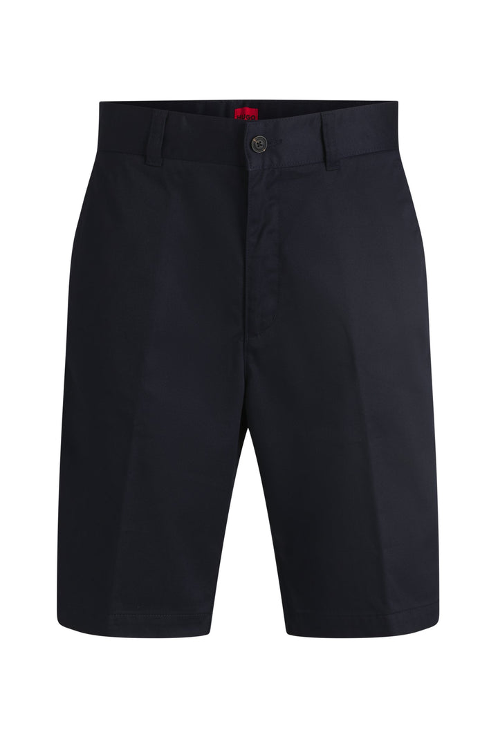 Hugo Regular-fit shorts with slim leg and buttoned pockets
