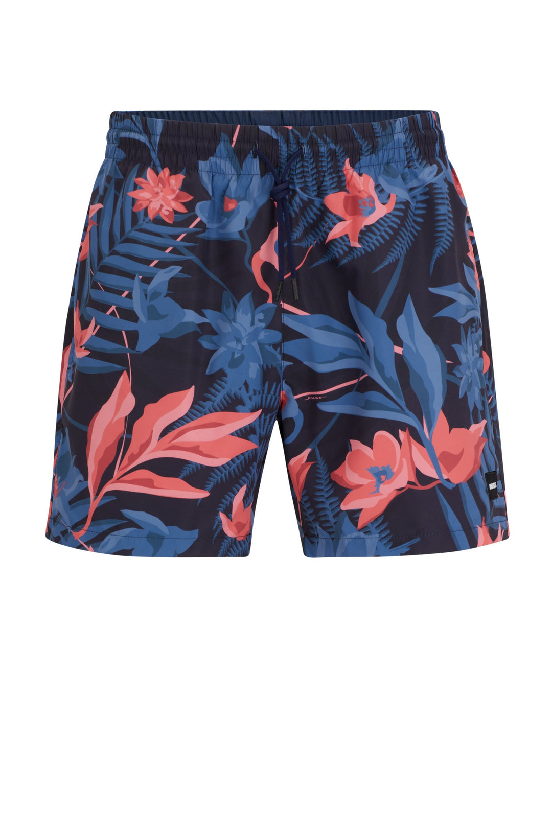 Boss Fully lined swim shorts with seasonal print