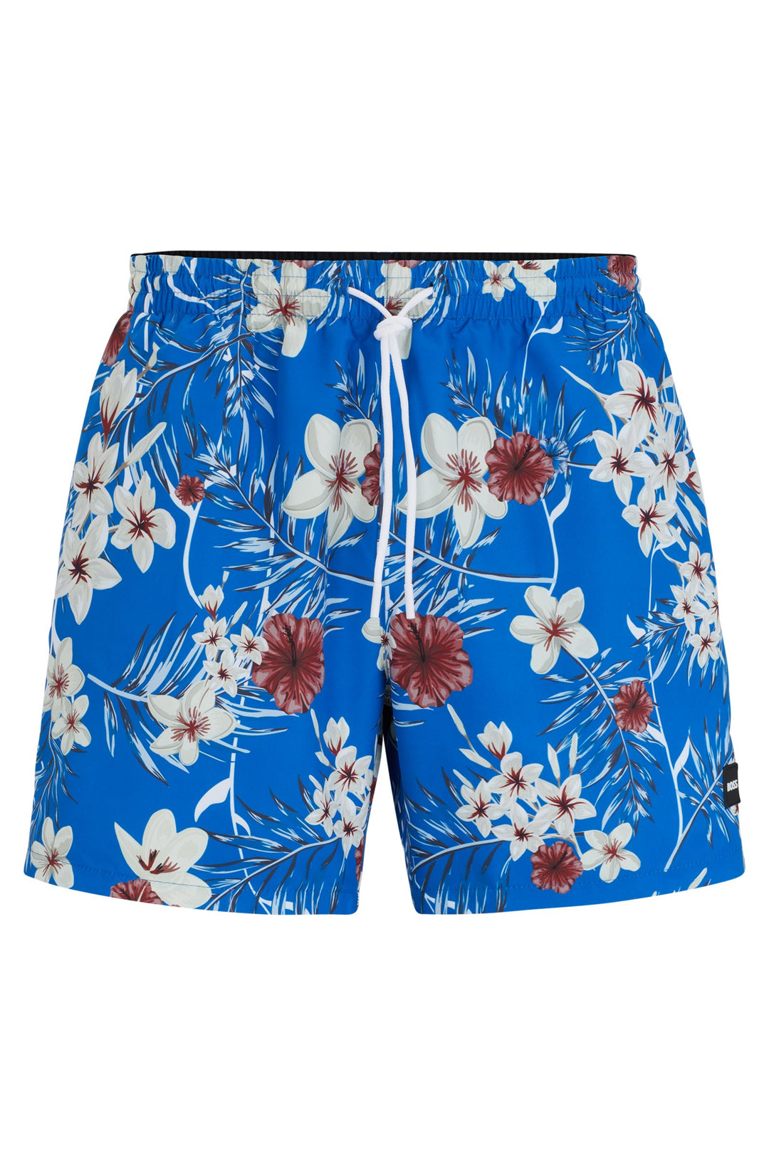 Boss Fully lined swim shorts with seasonal print