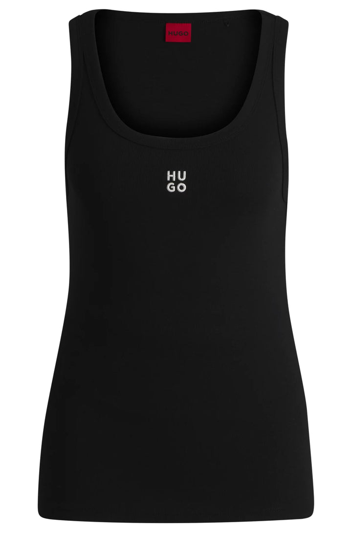 HUGO Tank top with stacked logo