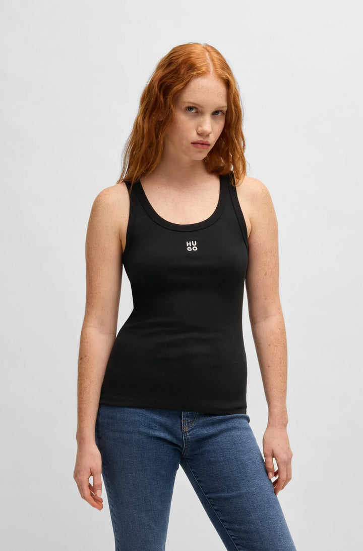 HUGO Tank top with stacked logo