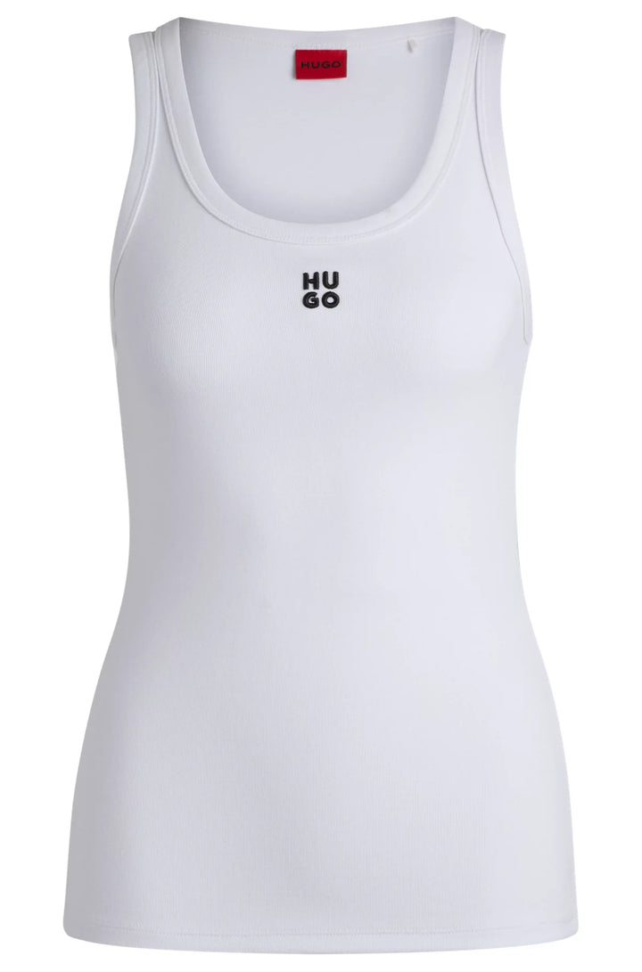 HUGO Tank top with stacked logo