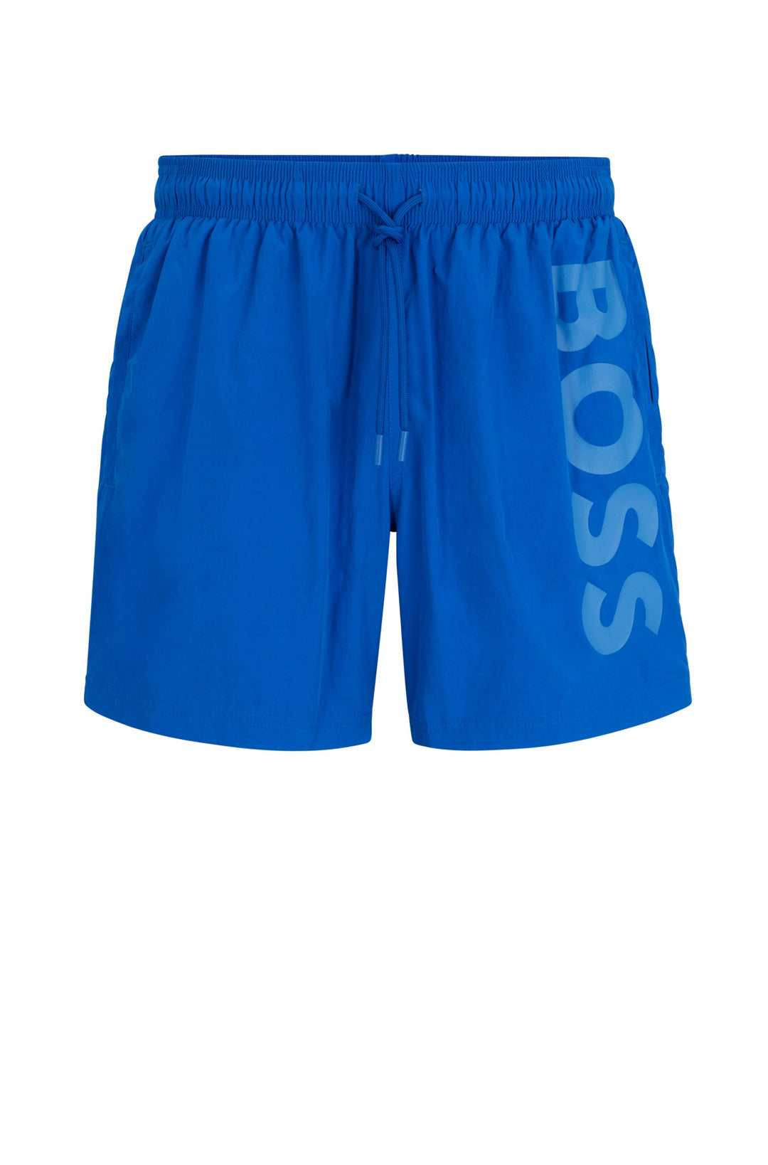 Boss Fully lined swim shorts with logo print
