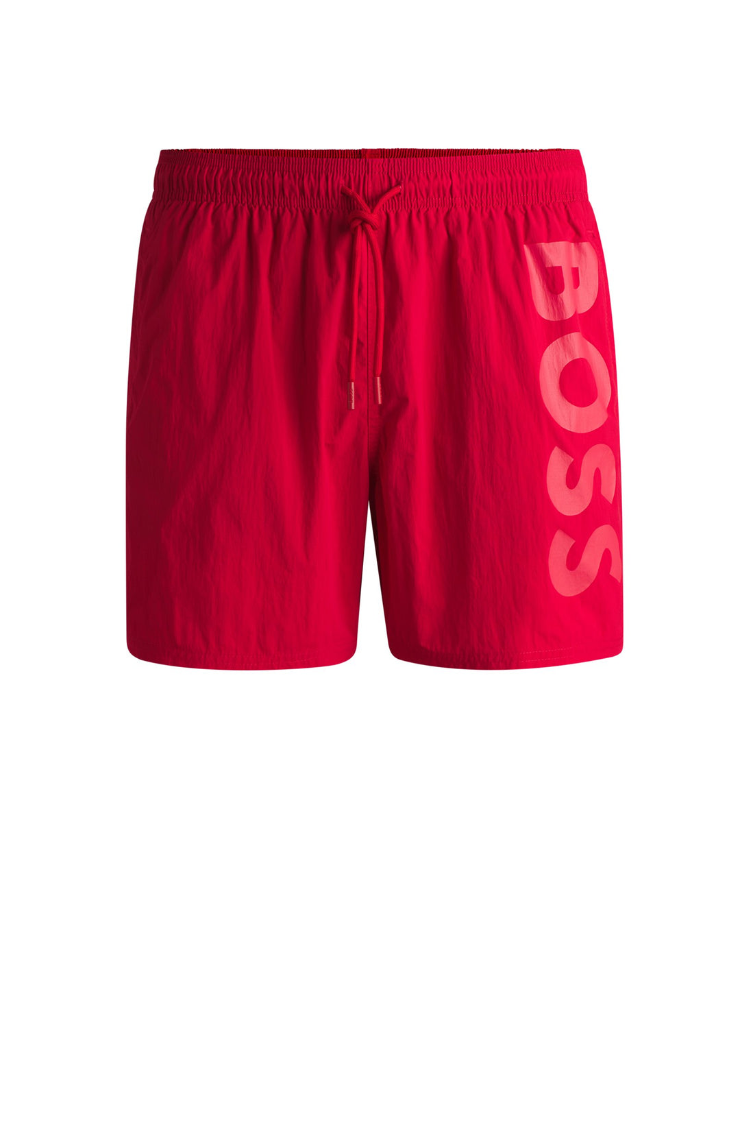 Boss Fully lined swim shorts with logo print