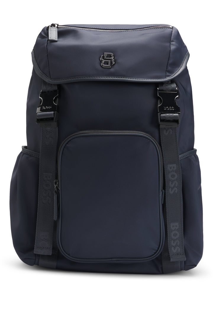 BOSS SELECTED BY SHOHEI OHTANI Multi-pocket backpack with Double B monogram trim