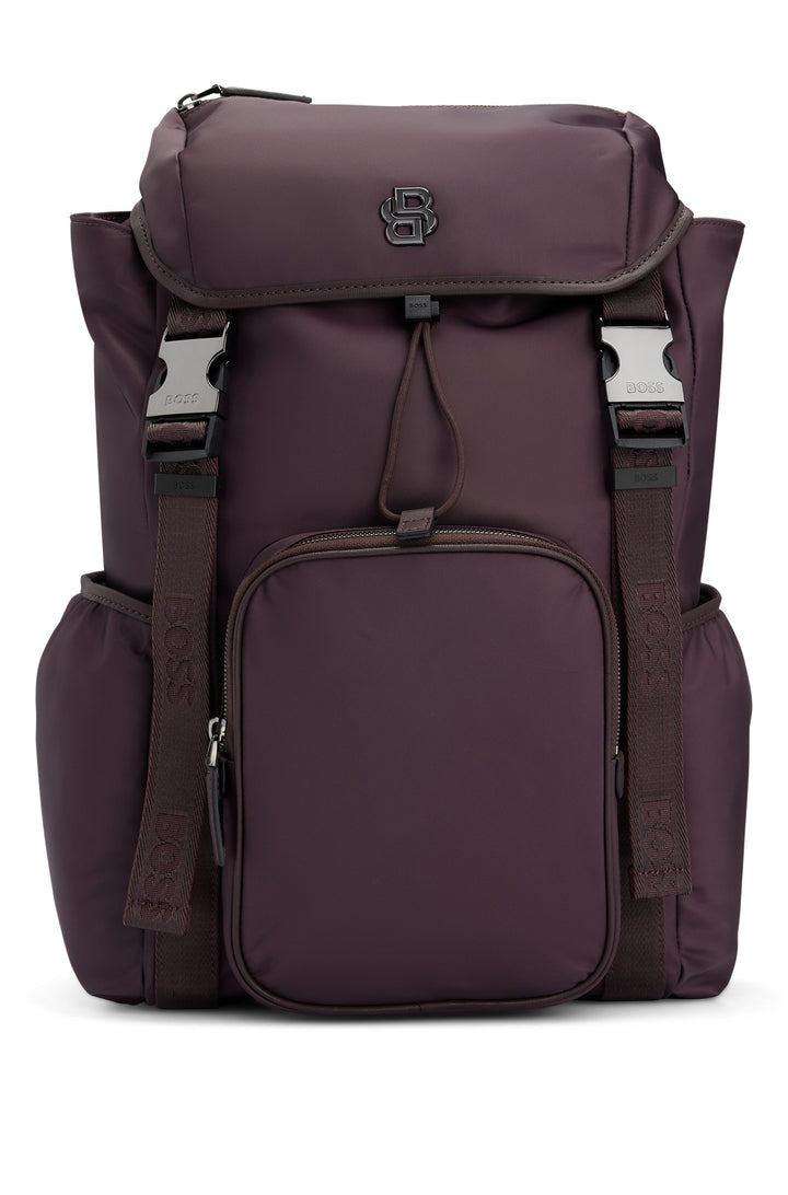 BOSS SELECTED BY SHOHEI OHTANI Multi-pocket backpack with Double B monogram trim