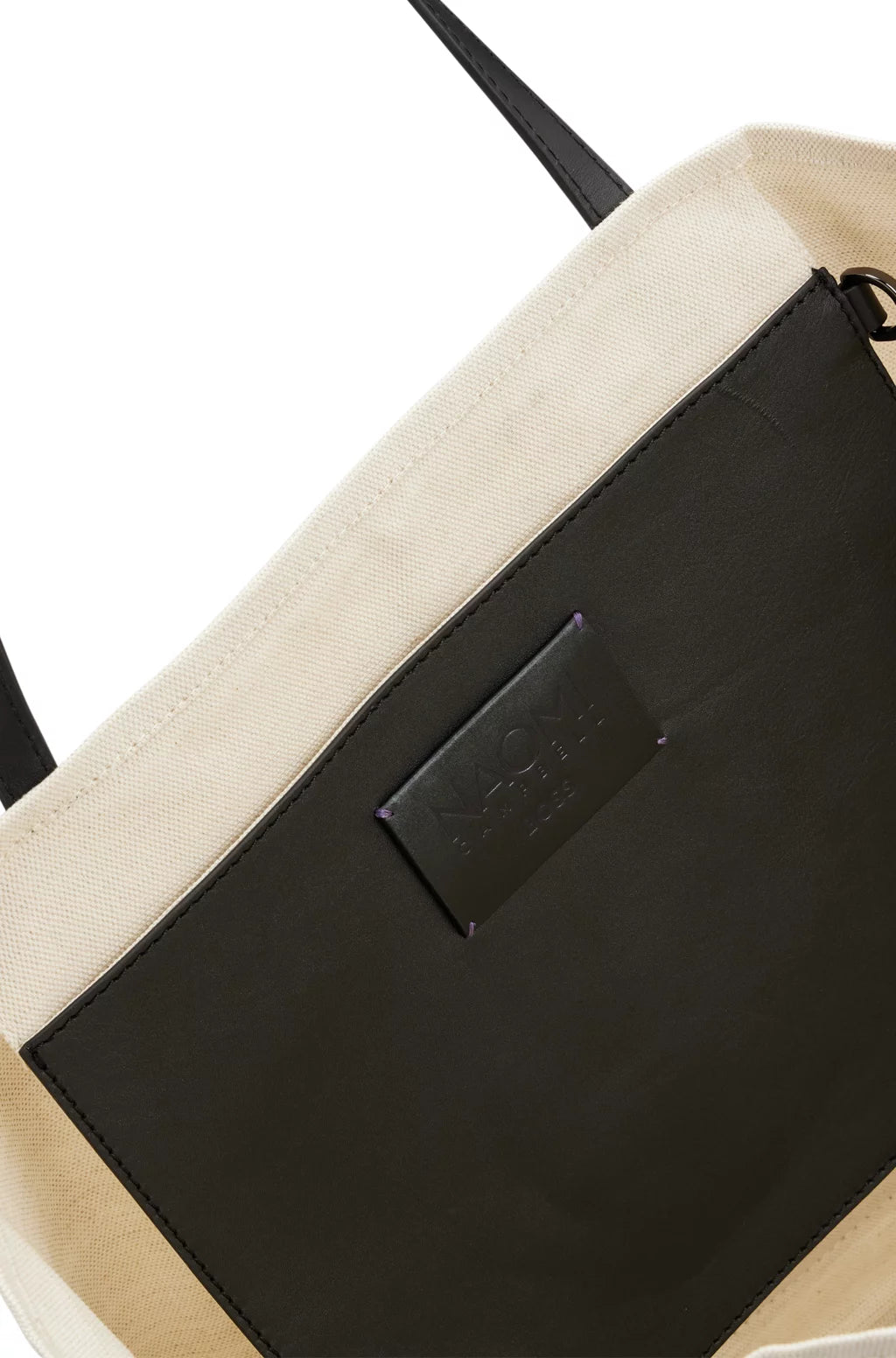 BOSS NAOMI X BOSS LEATHER-TRIMMED SHOPPER BAG WITH DETACHABLE POUCH