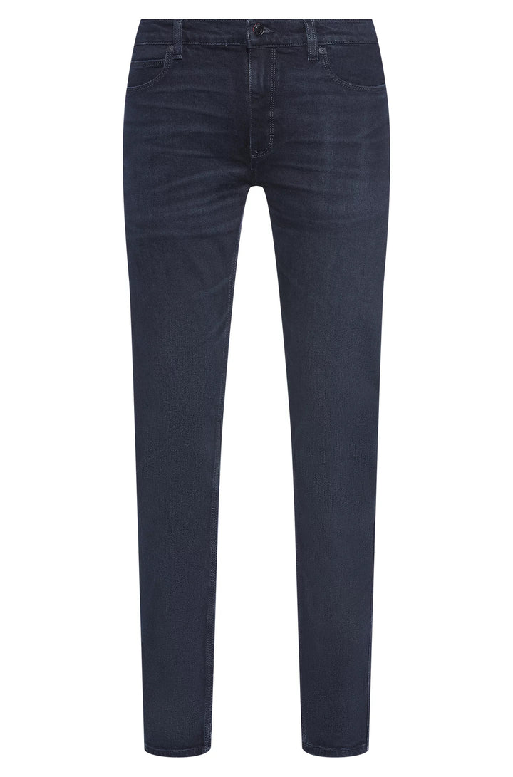 Hugo Extra-slim-fit jeans in blue-black stretch denim