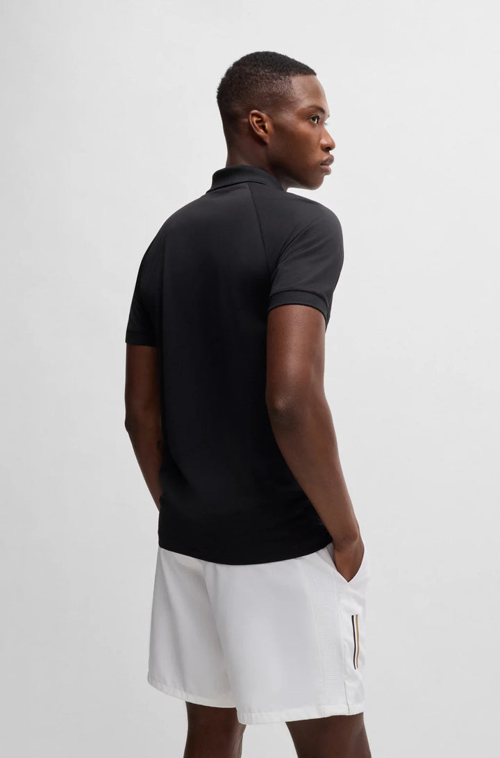 BOSS X MATTEO BERRETTINI WAFFLE-FABRIC POLO SHIRT