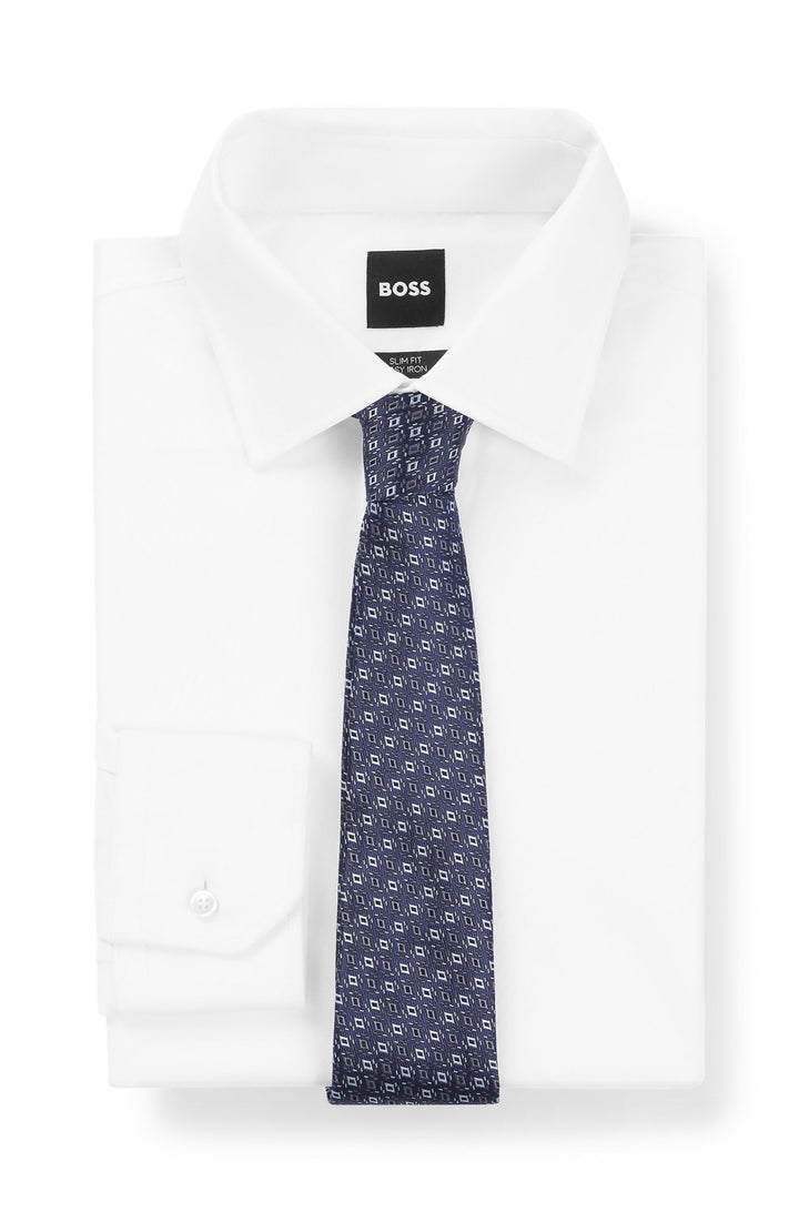 Boss Silk tie with jacquard pattern