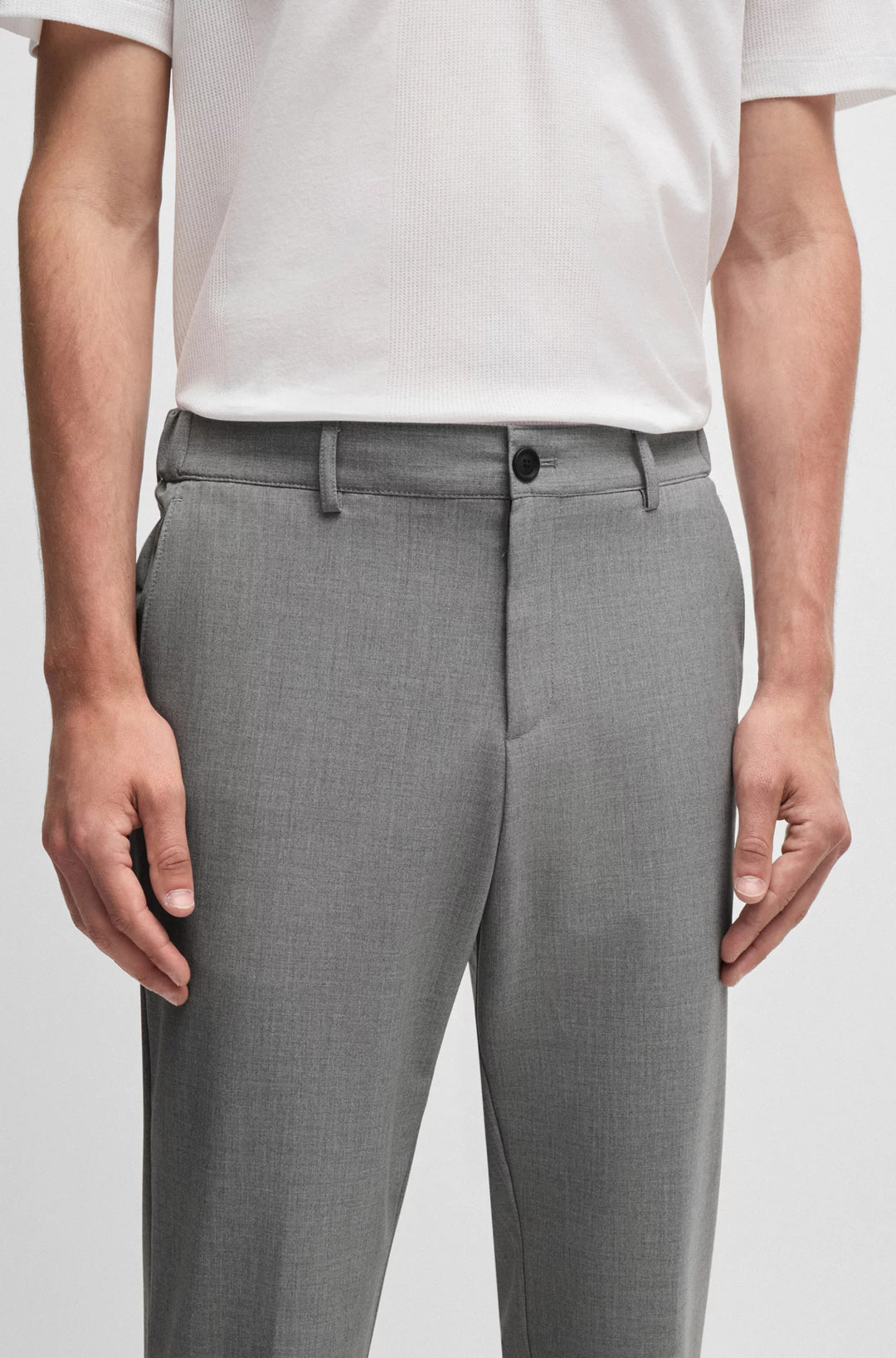 Boss Packable slim-fit trousers with four-way stretch