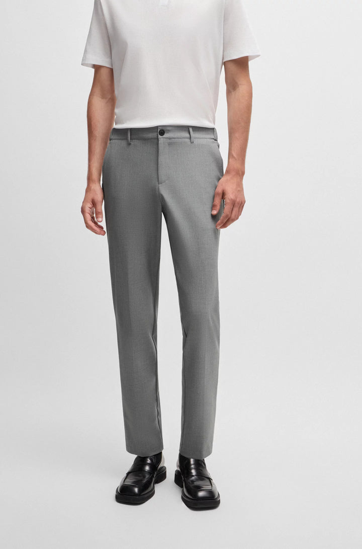 Boss Packable slim-fit trousers with four-way stretch