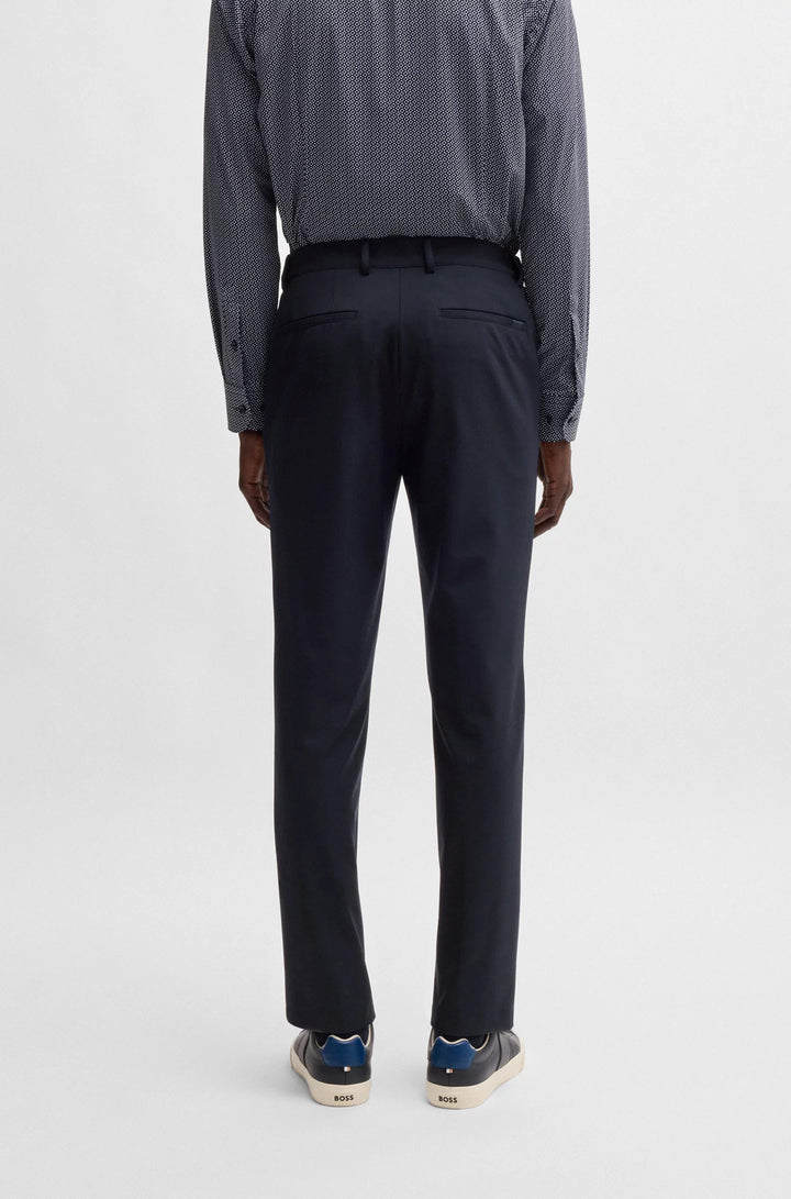 Boss Packable slim-fit trousers with four-way stretch