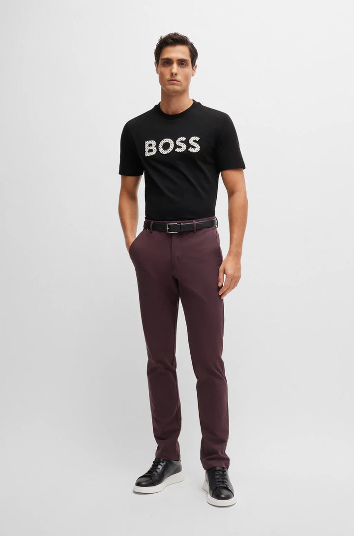 BOSS COTTON-JERSEY T-SHIRT WITH LOGO DETAIL