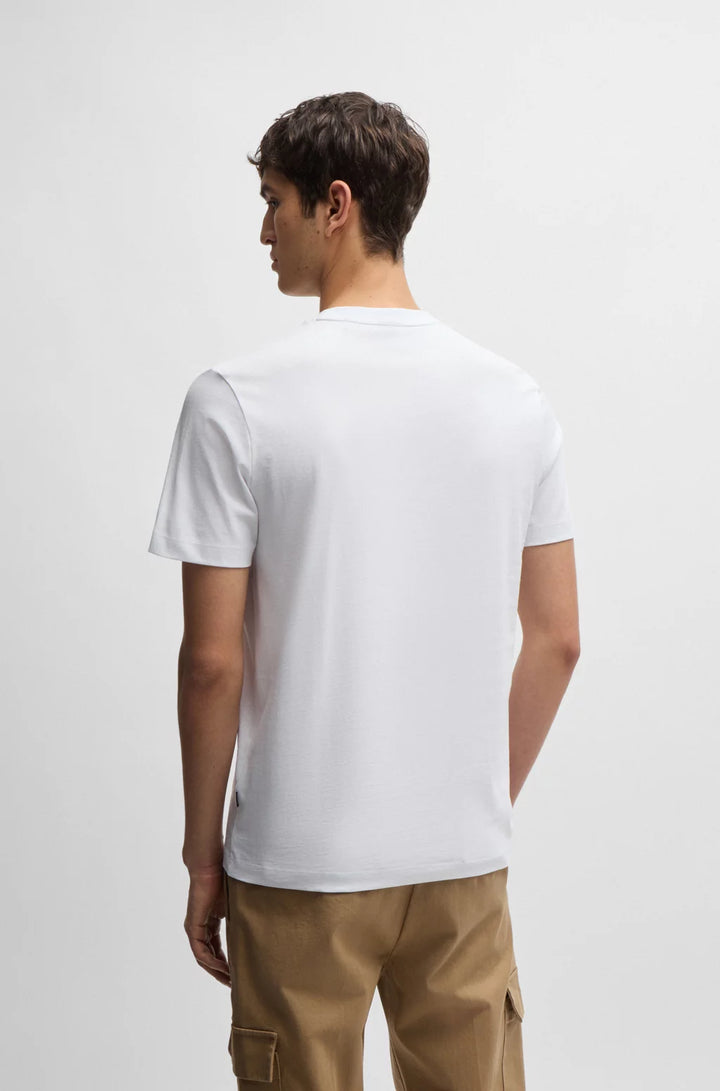 BOSS COTTON-JERSEY T-SHIRT WITH LOGO DETAIL