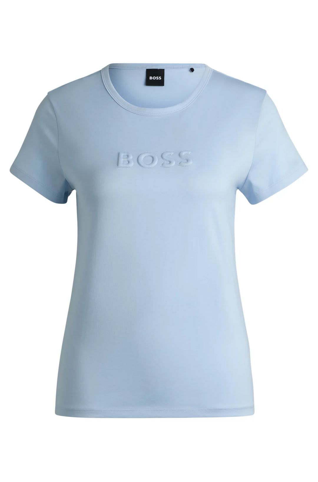 BOSS Mercerized-cotton T-shirt with logo detail