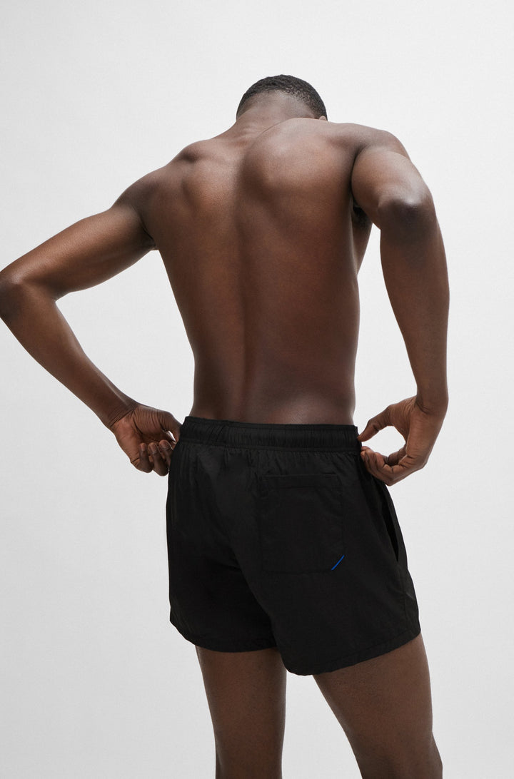 Hugo Partially lined quick-dry swim shorts with vertical logo