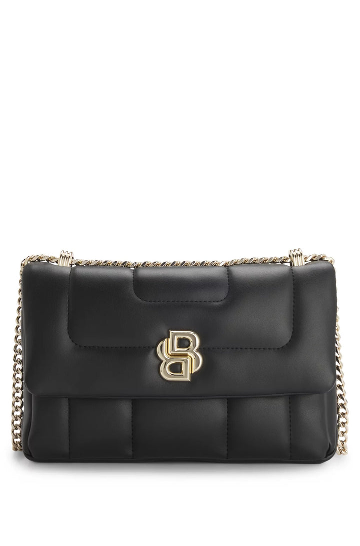 BOSS QUILTED SHOULDER BAG WITH DOUBLE B MONOGRAM HARDWARE