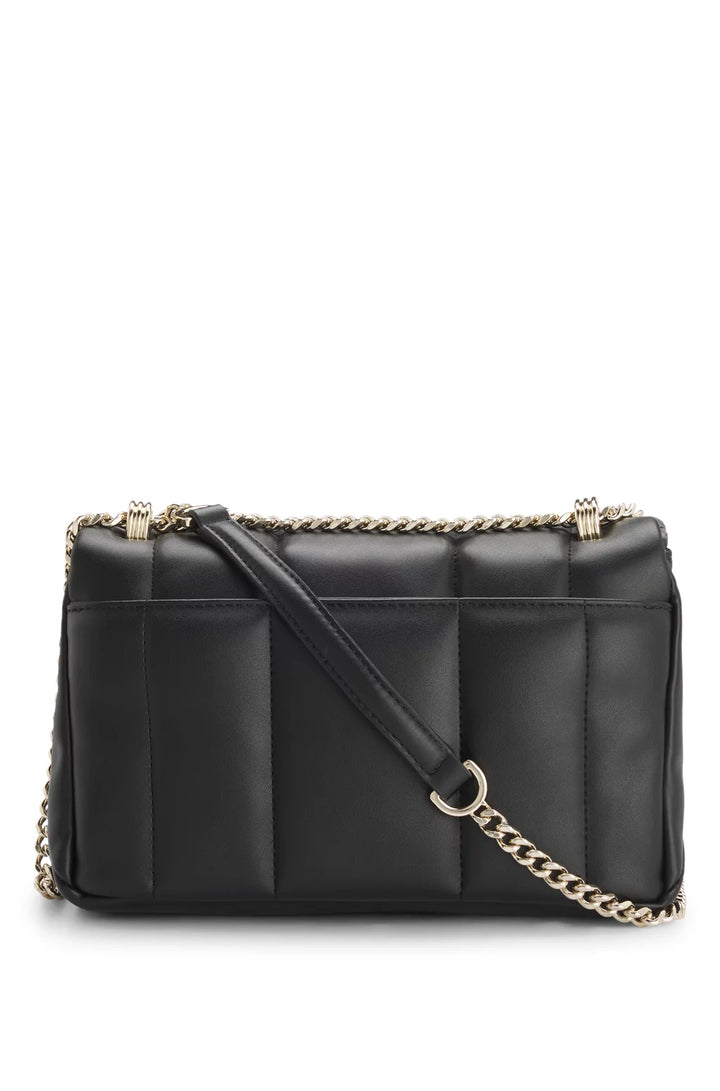 BOSS QUILTED SHOULDER BAG WITH DOUBLE B MONOGRAM HARDWARE