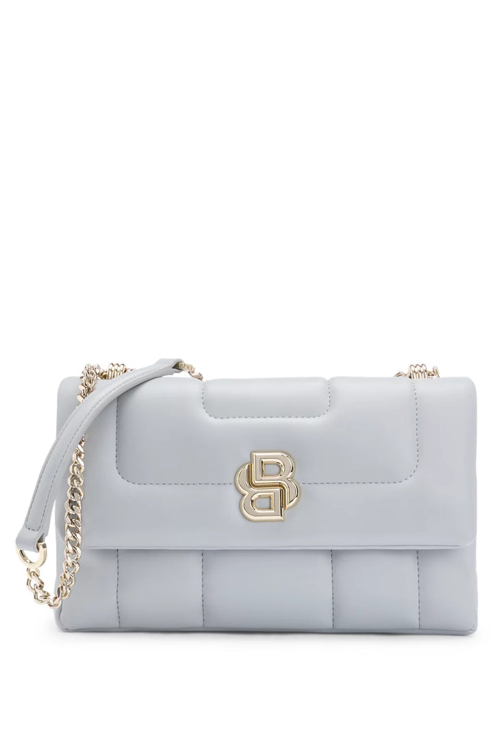 BOSS QUILTED SHOULDER BAG WITH DOUBLE B MONOGRAM HARDWARE