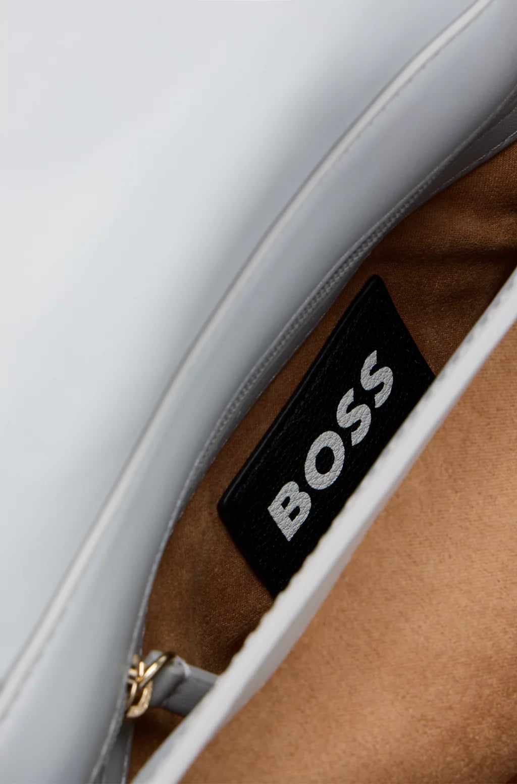 BOSS QUILTED SHOULDER BAG WITH DOUBLE B MONOGRAM HARDWARE