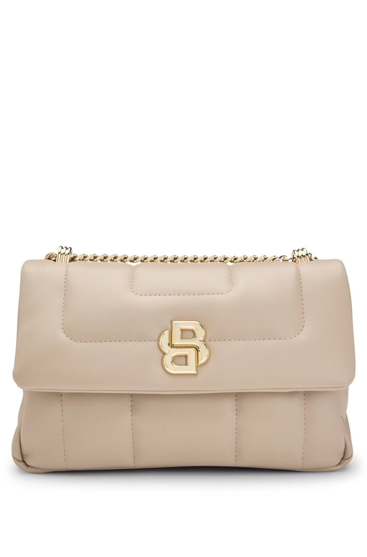 BOSS QUILTED SHOULDER BAG WITH DOUBLE B MONOGRAM HARDWARE