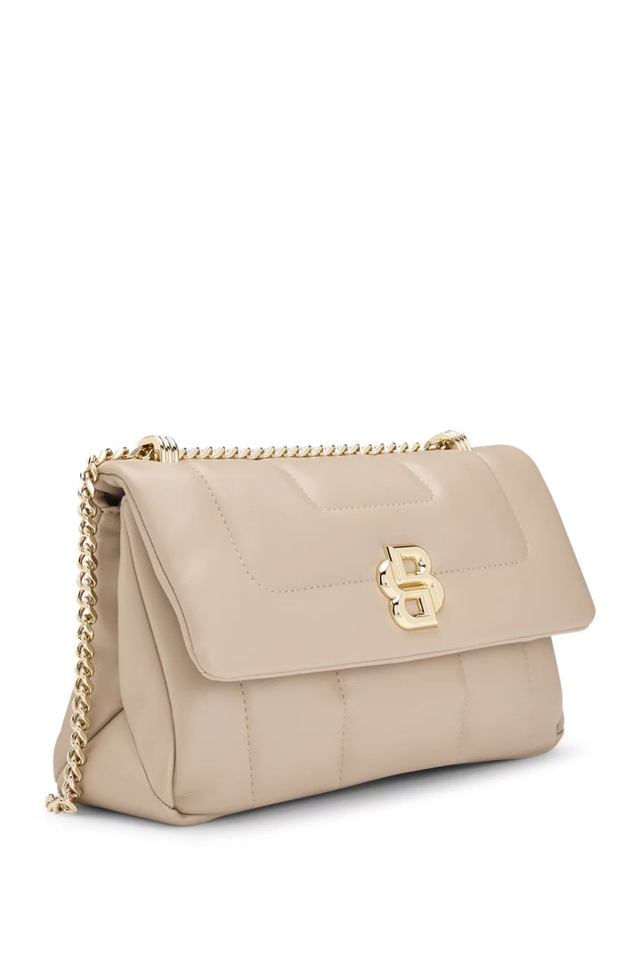 BOSS QUILTED SHOULDER BAG WITH DOUBLE B MONOGRAM HARDWARE