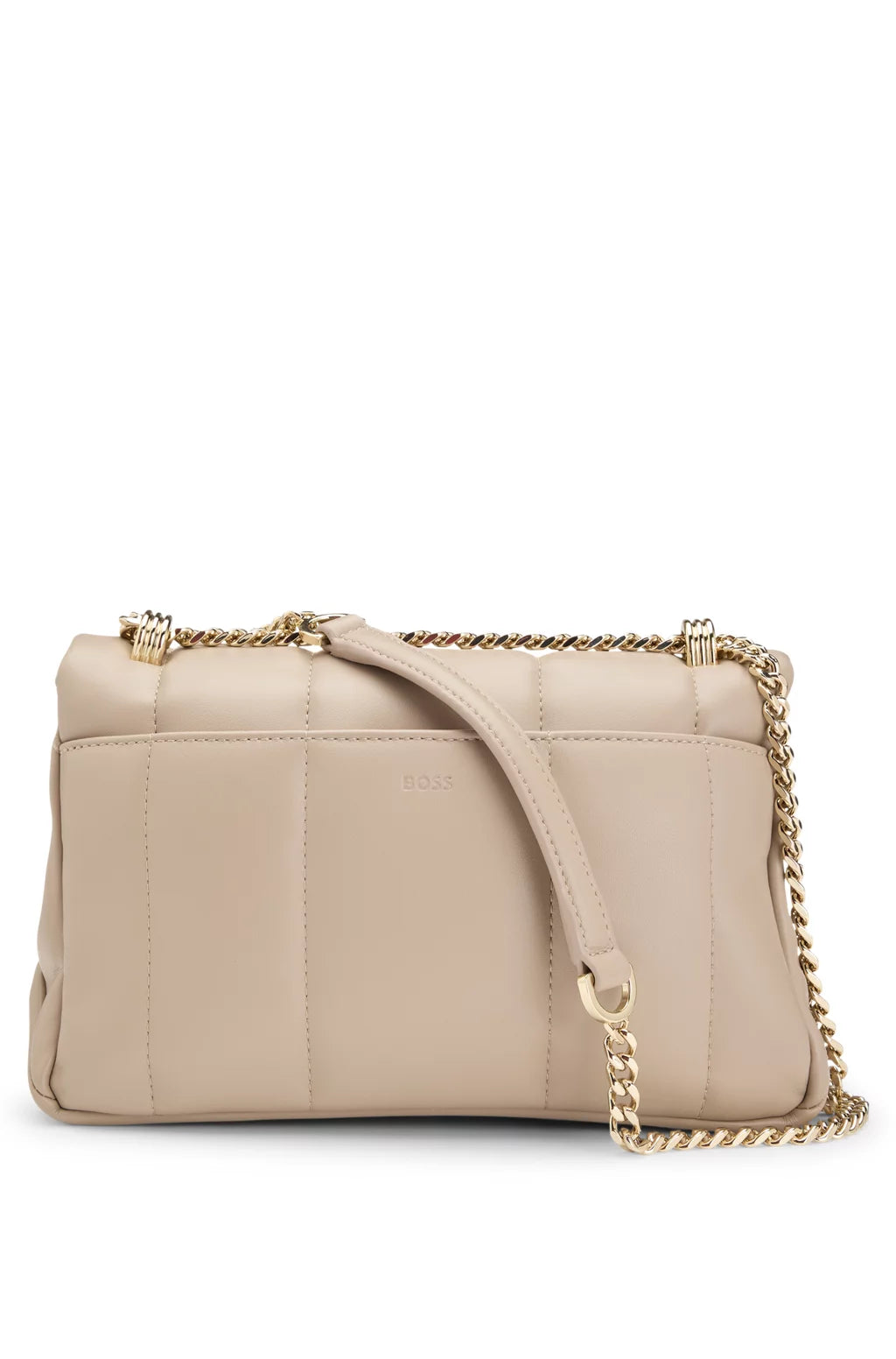 BOSS QUILTED SHOULDER BAG WITH DOUBLE B MONOGRAM HARDWARE