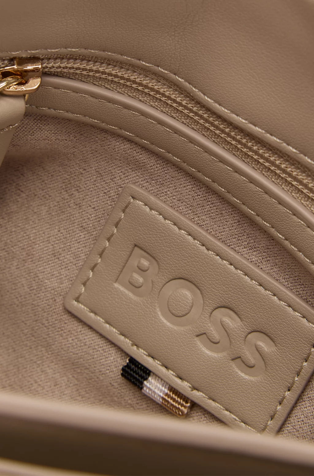 BOSS QUILTED SHOULDER BAG WITH DOUBLE B MONOGRAM HARDWARE
