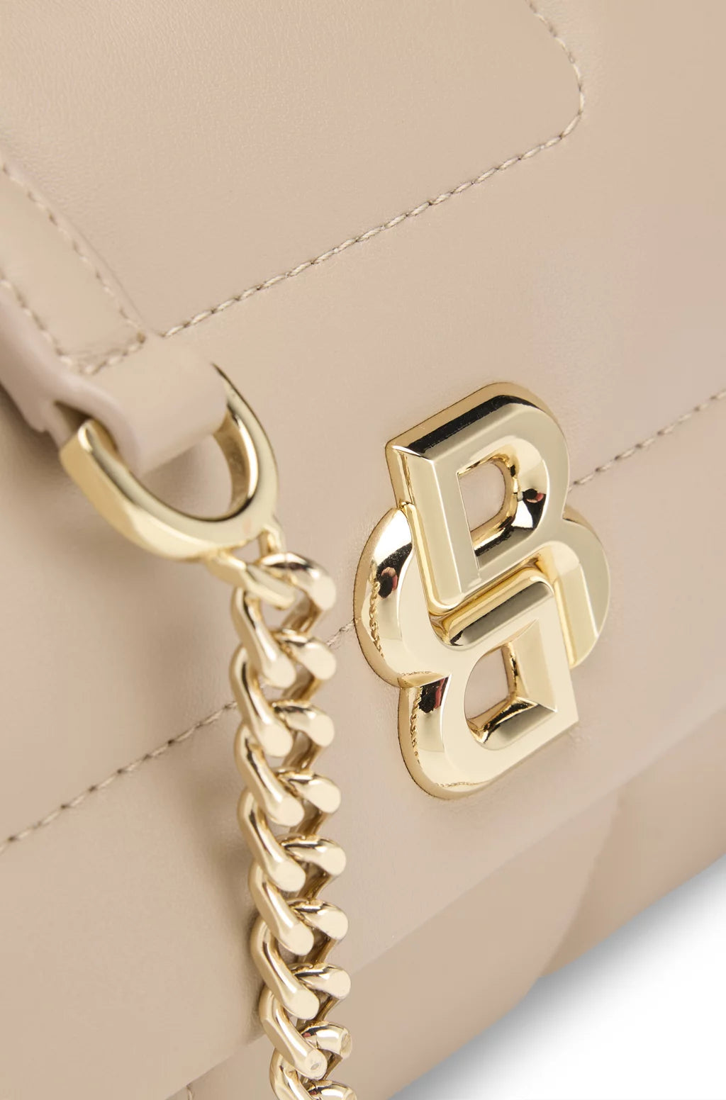 BOSS QUILTED SHOULDER BAG WITH DOUBLE B MONOGRAM HARDWARE
