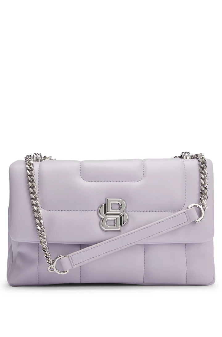 BOSS QUILTED SHOULDER BAG WITH DOUBLE B MONOGRAM HARDWARE