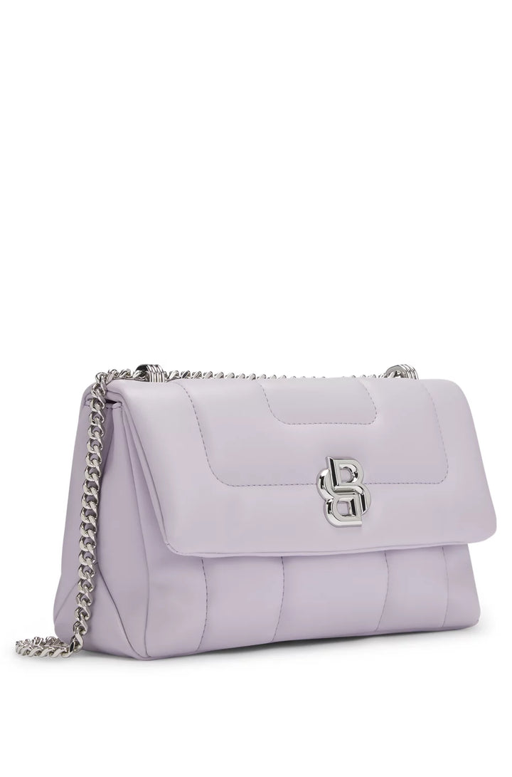 BOSS QUILTED SHOULDER BAG WITH DOUBLE B MONOGRAM HARDWARE