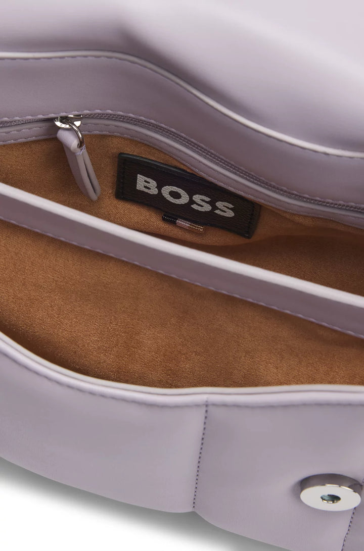 BOSS QUILTED SHOULDER BAG WITH DOUBLE B MONOGRAM HARDWARE