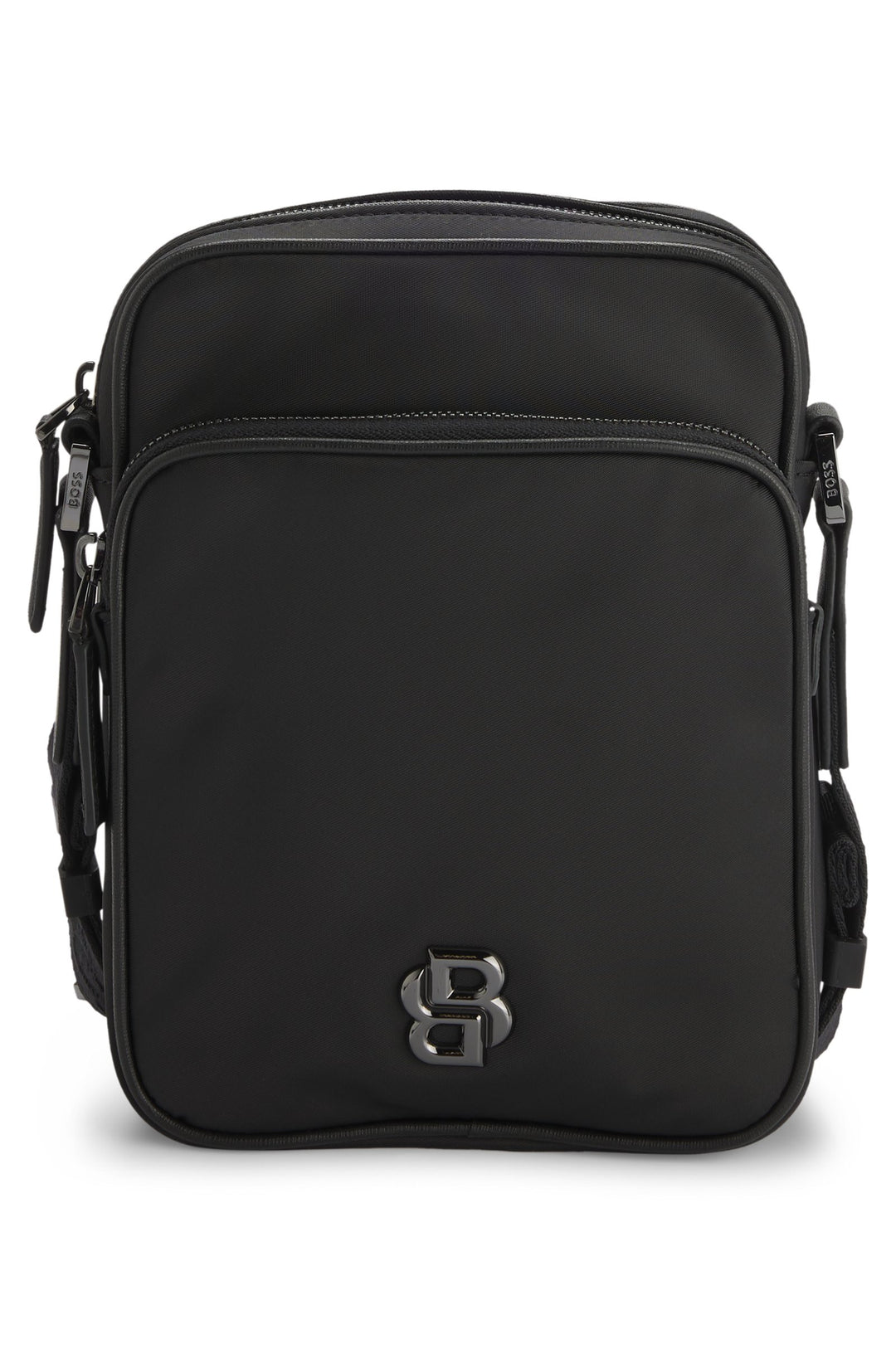 Boss Twill reporter bag with Double B monogram