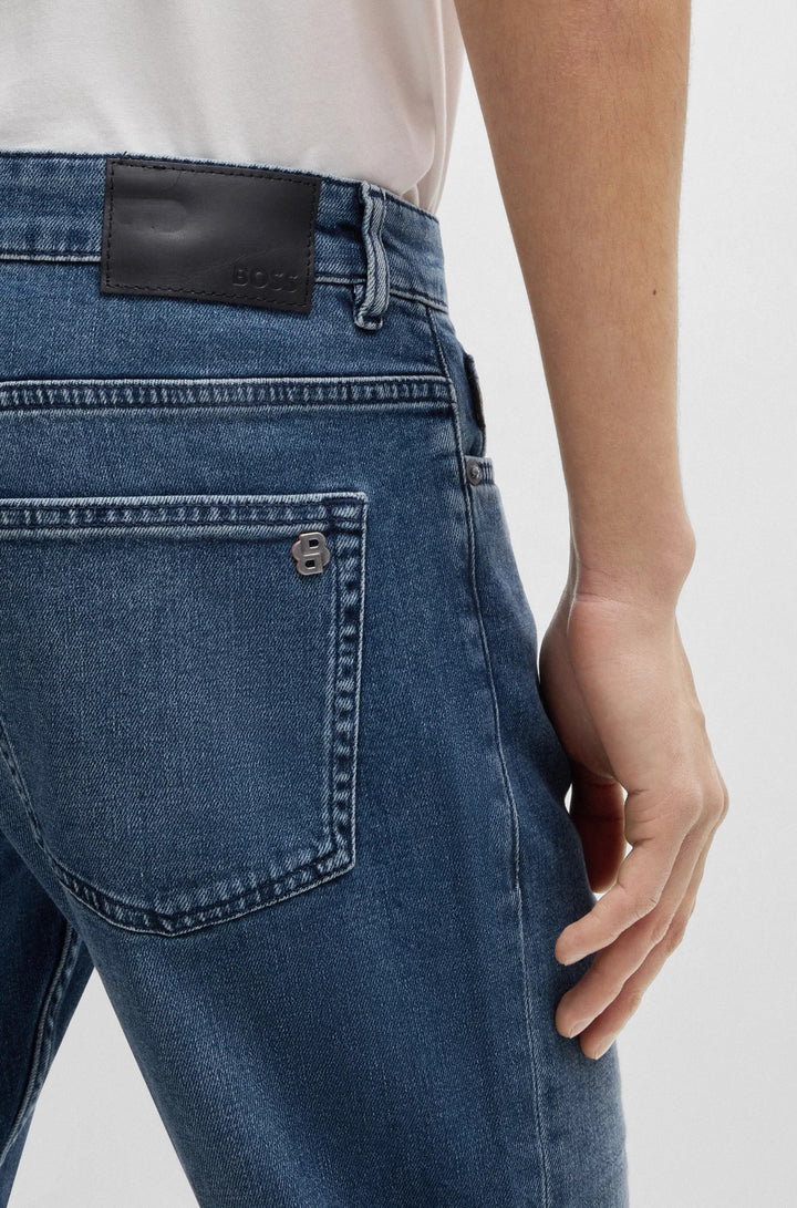 Boss Slim-fit jeans in blue comfort-stretch denim