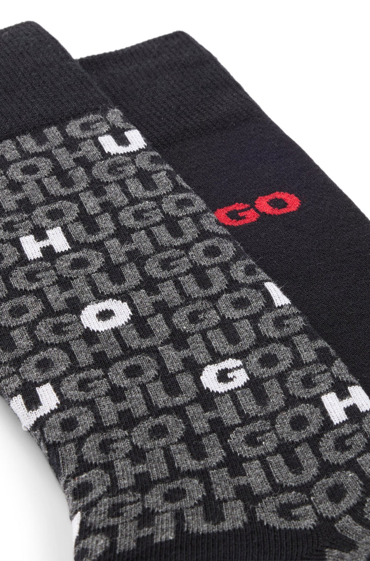 Hugo Two-pack of regular-length socks with logo details