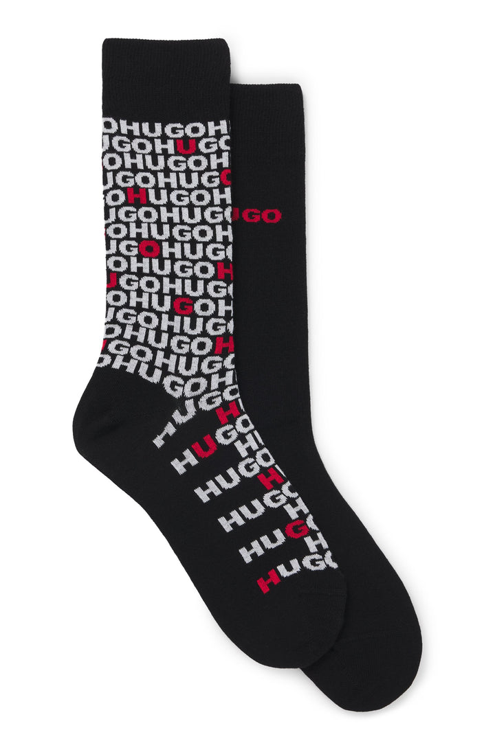 Hugo Two-pack of regular-length socks with logo details