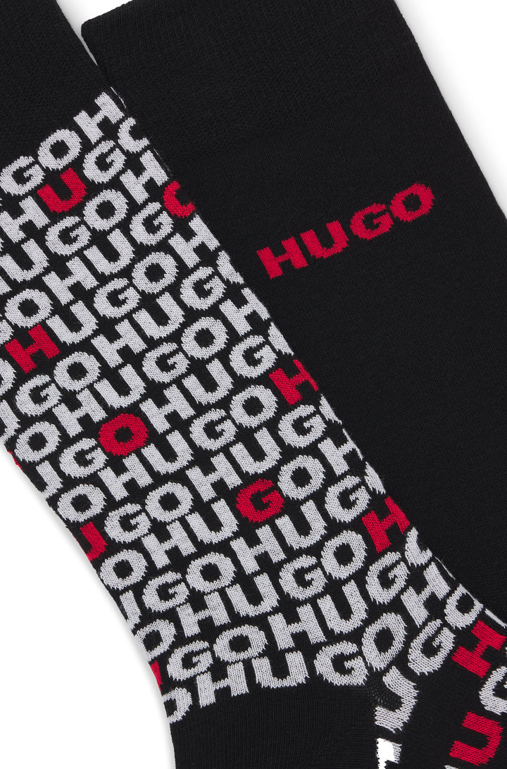 Hugo Two-pack of regular-length socks with logo details
