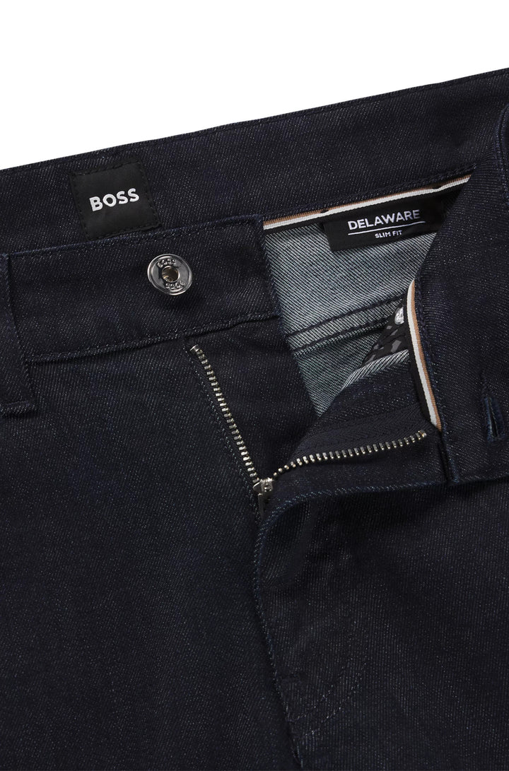 Boss Delaware slim-fit jeans in indigo stretch denim