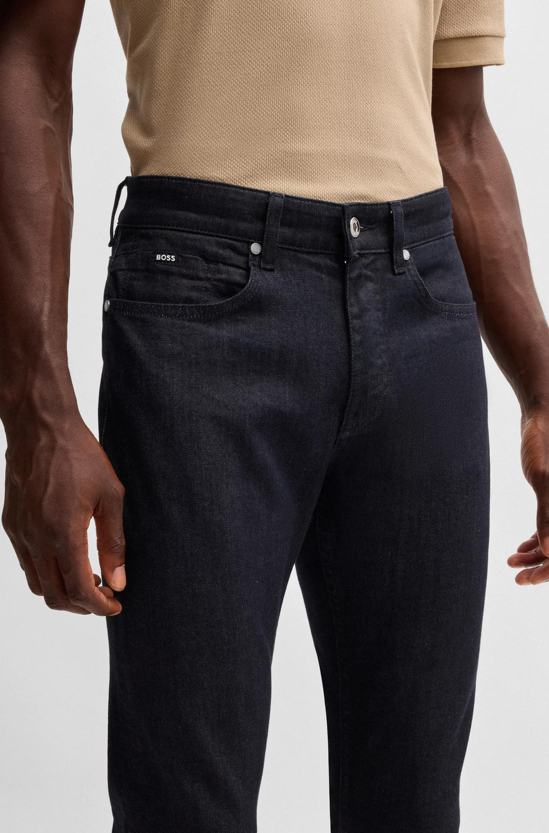 Boss Delaware slim-fit jeans in indigo stretch denim