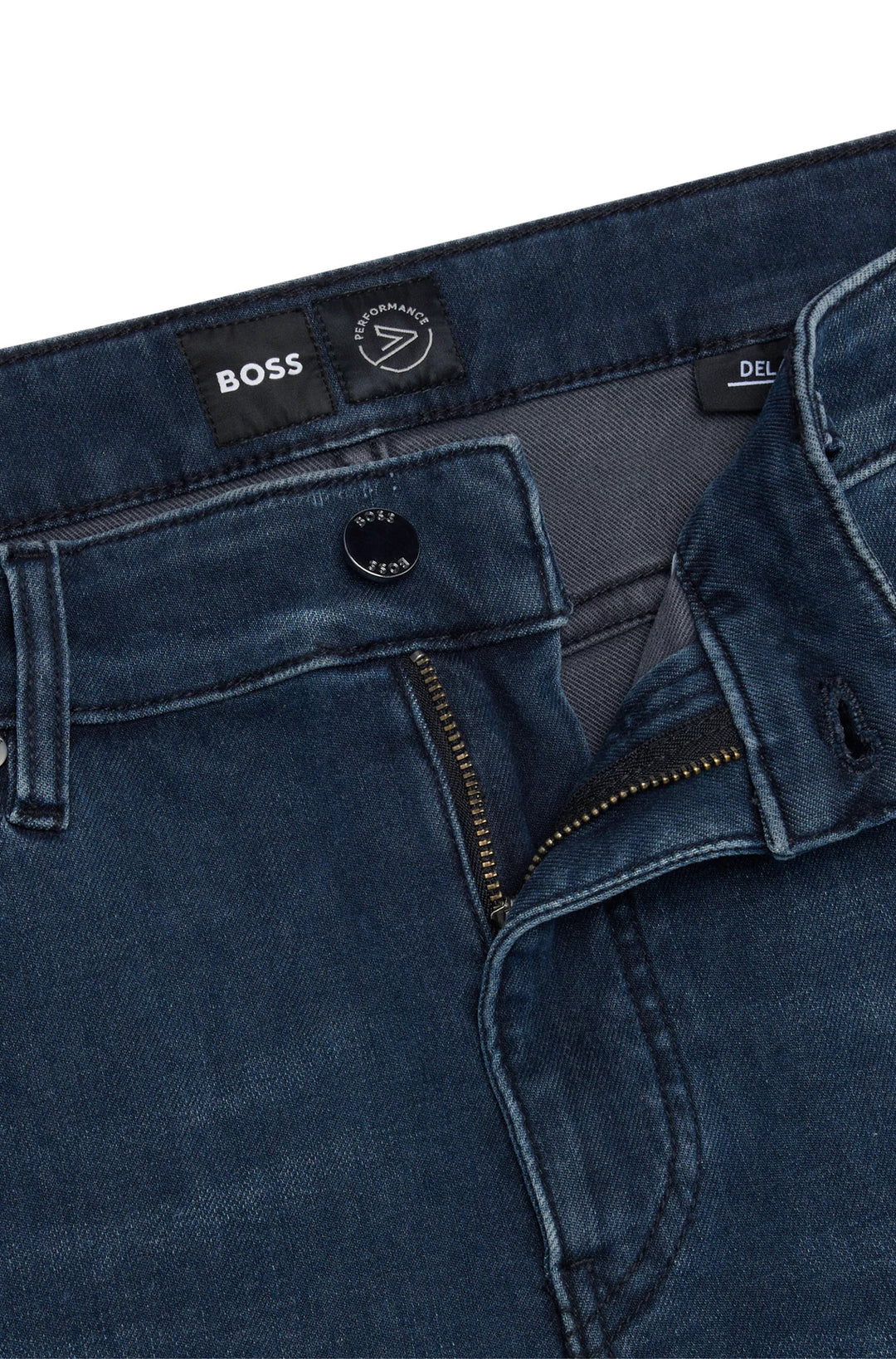 Boss Regular-fit jeans in black-black Italian denim