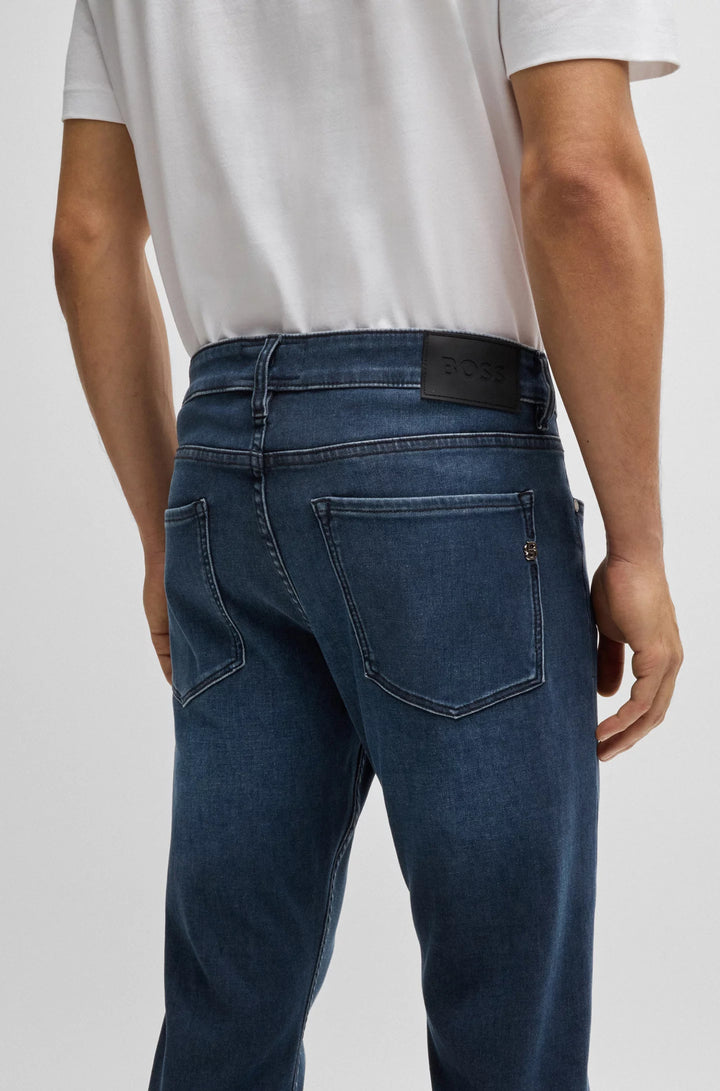 Boss Regular-fit jeans in black-black Italian denim