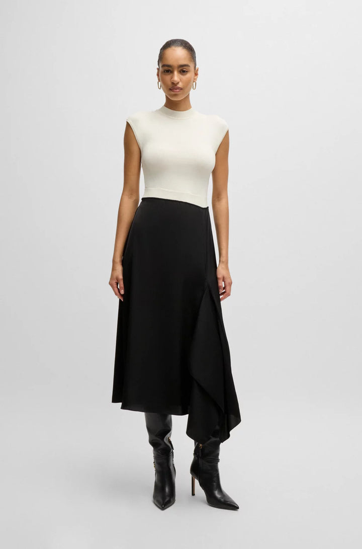 BOSS TWO-PART DRESS WITH VOLANT TRIM