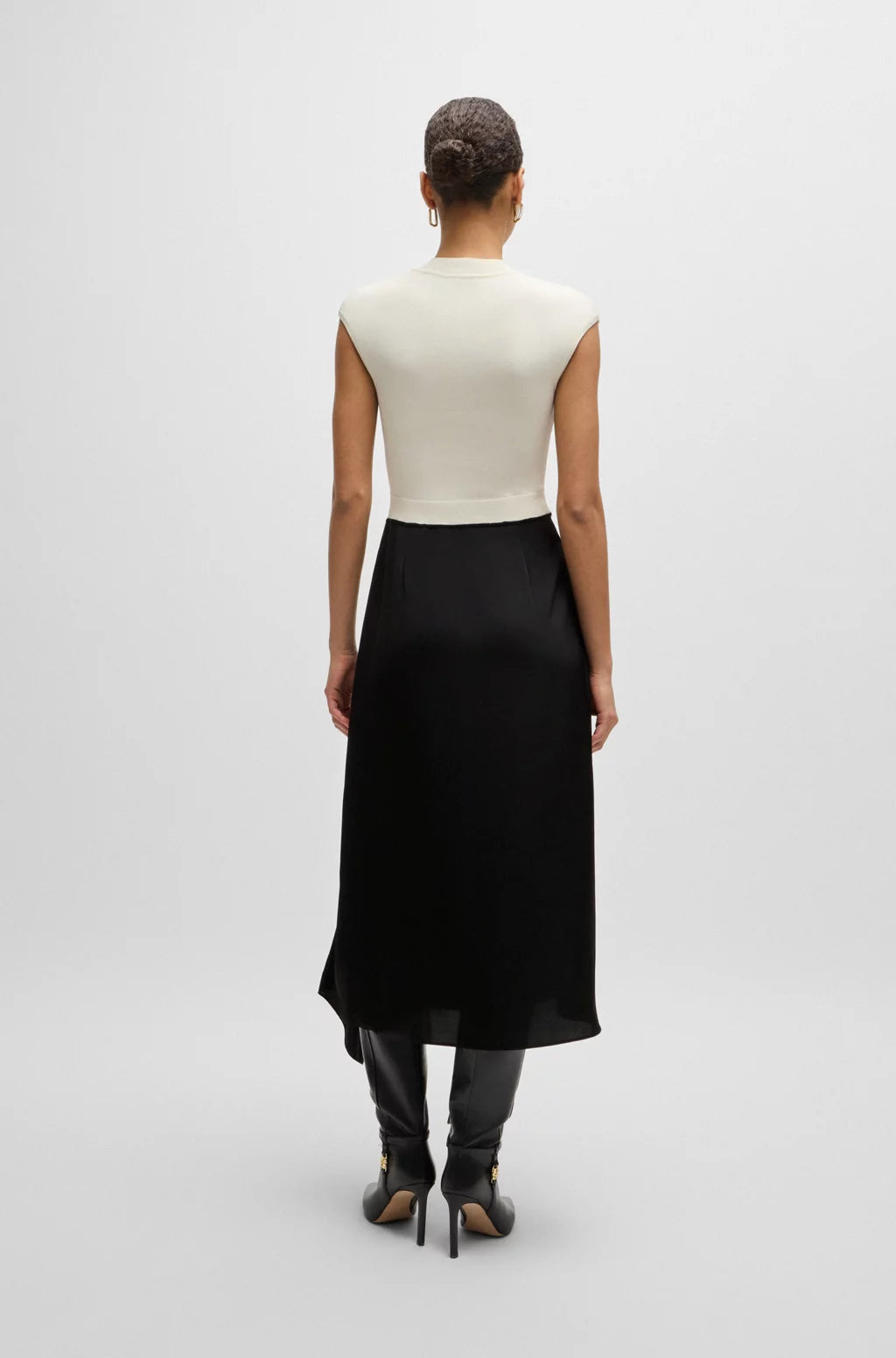 BOSS TWO-PART DRESS WITH VOLANT TRIM