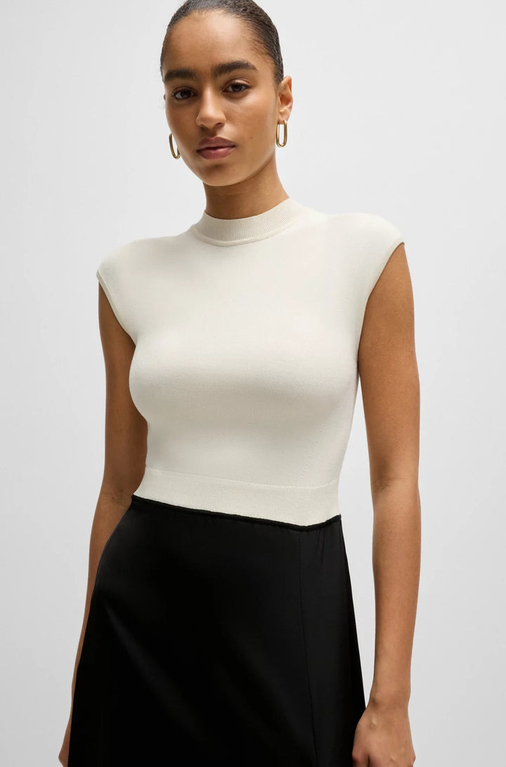 BOSS TWO-PART DRESS WITH VOLANT TRIM