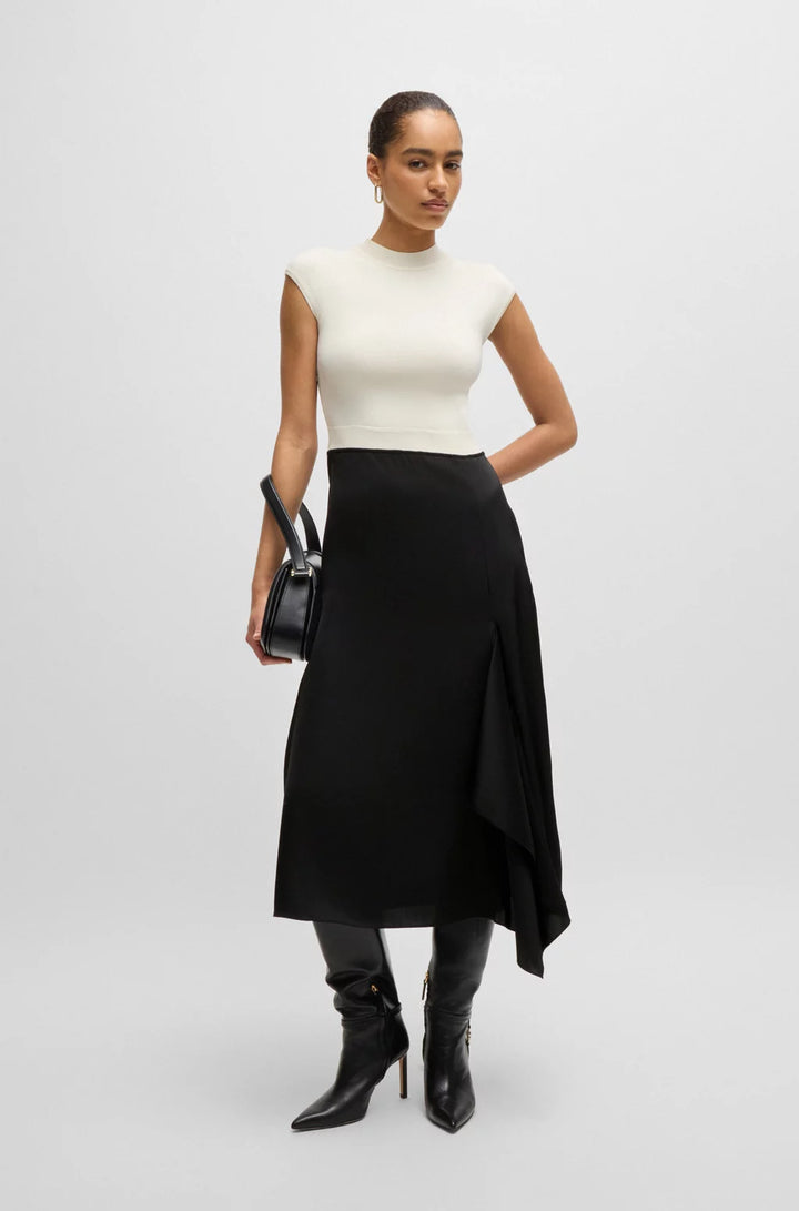 BOSS TWO-PART DRESS WITH VOLANT TRIM
