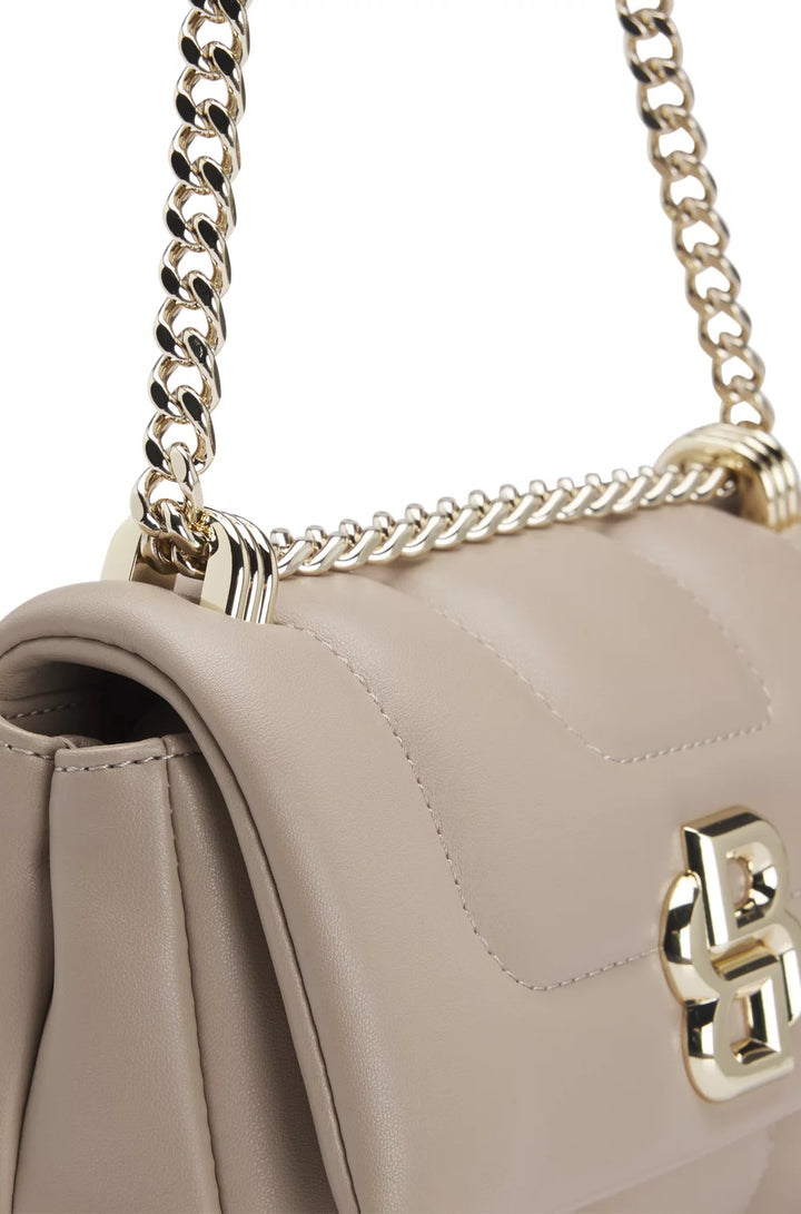 BOSS QUILTED SHOULDER BAG WITH DOUBLE B MONOGRAM TRIM
