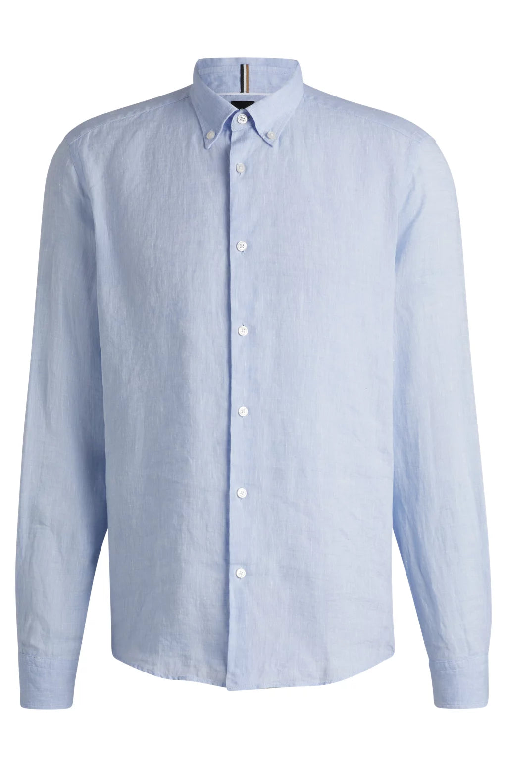 BOSS REGULAR-FIT BUTTON-DOWN SHIRT IN LINEN